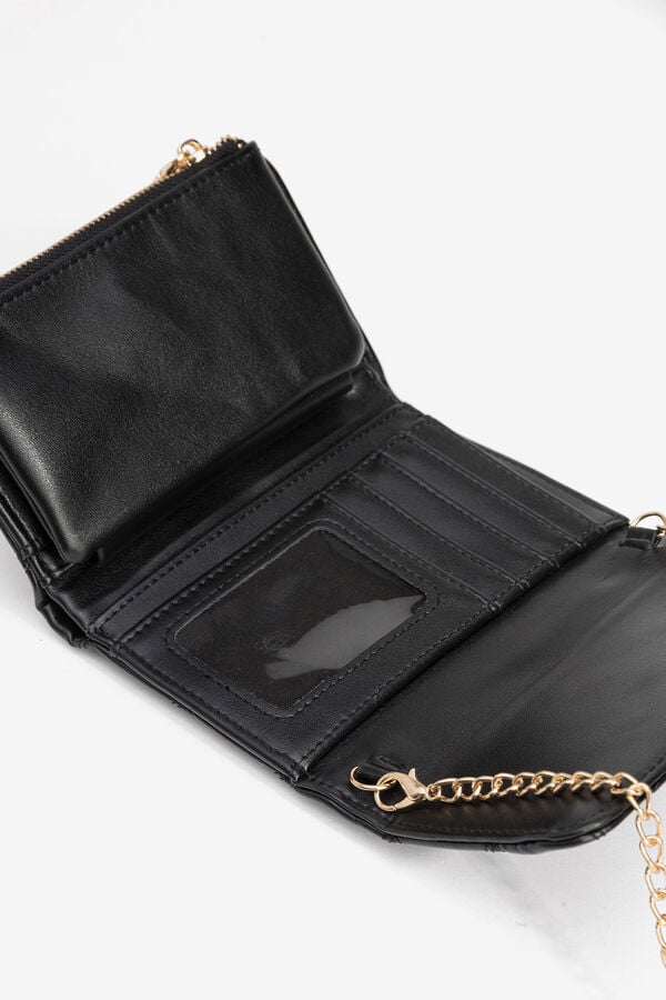 Vilanova Carteira transversal acolchoada Preto