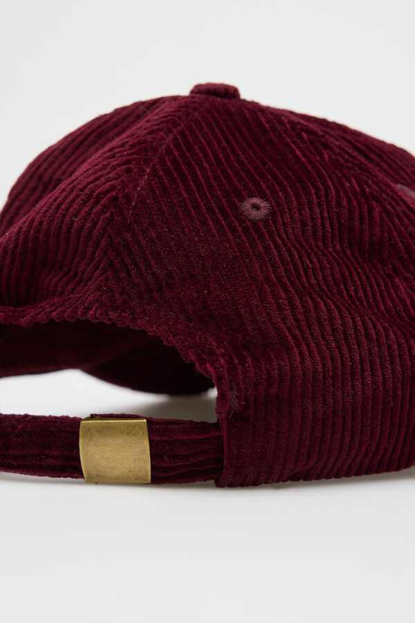 Cortefiel Corduroy cap Maroon