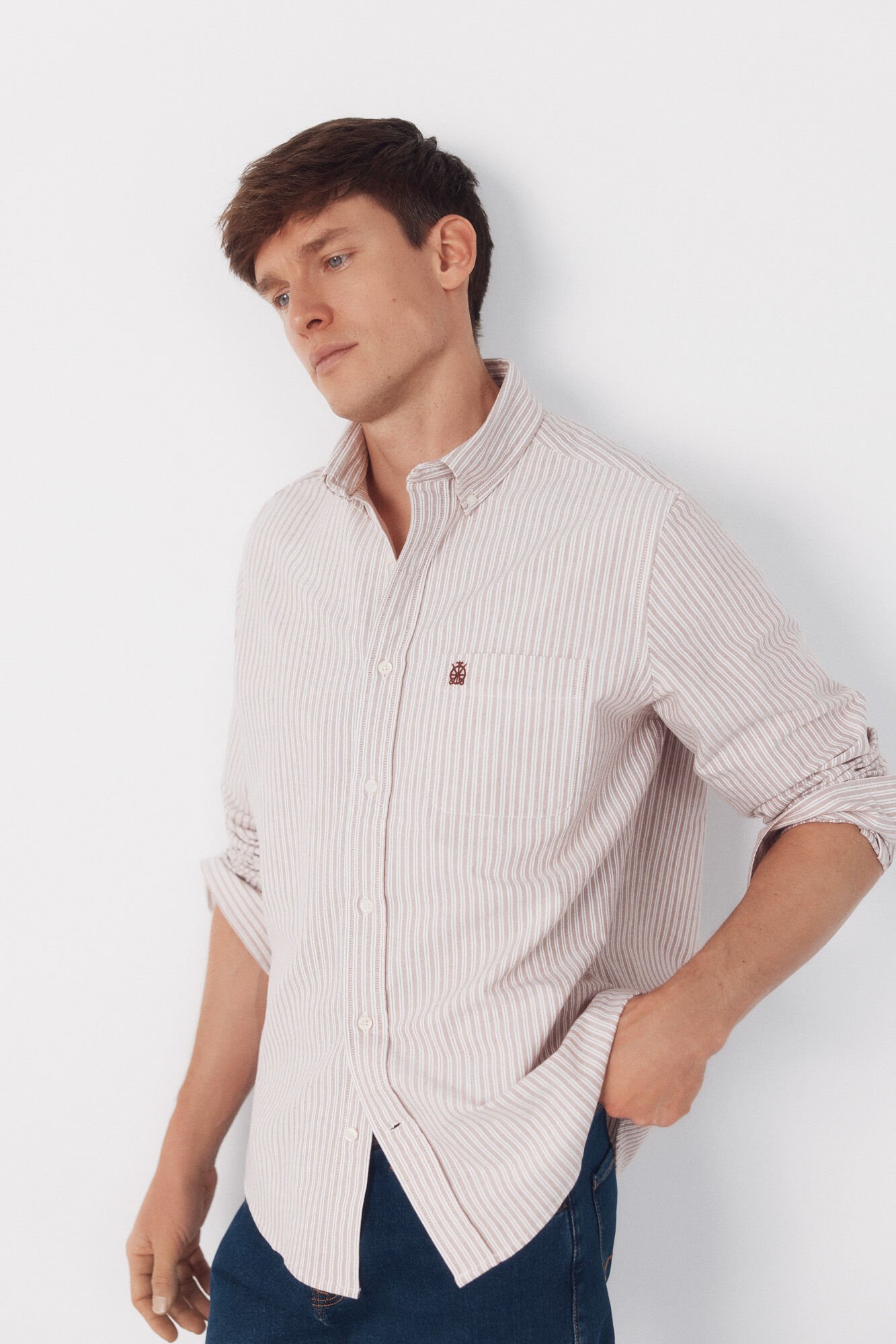 Cortefiel Camisa oxford riscas
