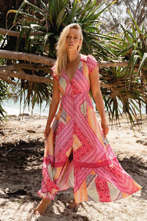 Jaase Vestido comprido Carmen Subiu