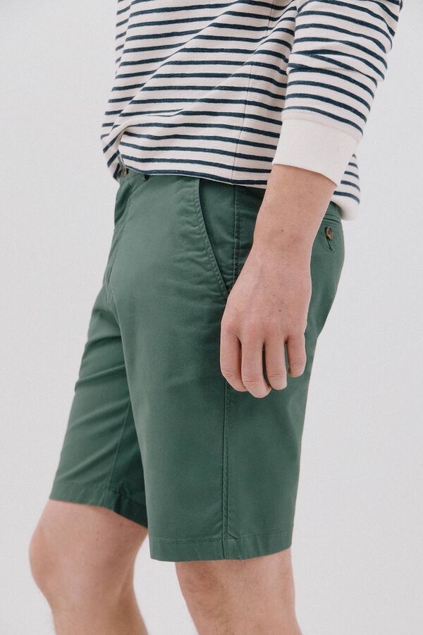 Cortefiel Chino bermuda shorts Green