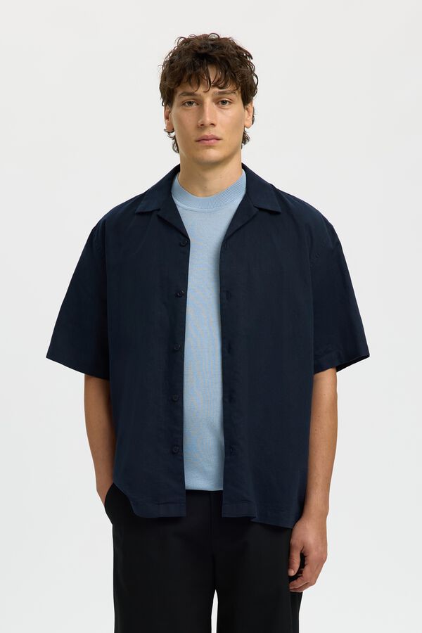 Selected Short sleeve shirt Navy