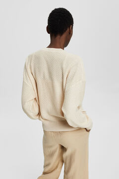 Cortefiel Jersey-knit cardigan with viscose Stone
