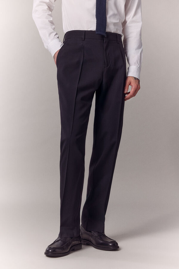 OOTO Cal&ccedil;a de fato aba em bico Azul