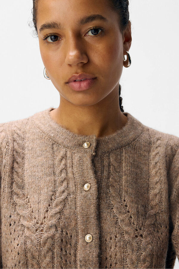 Object Cardigan malha Castanho
