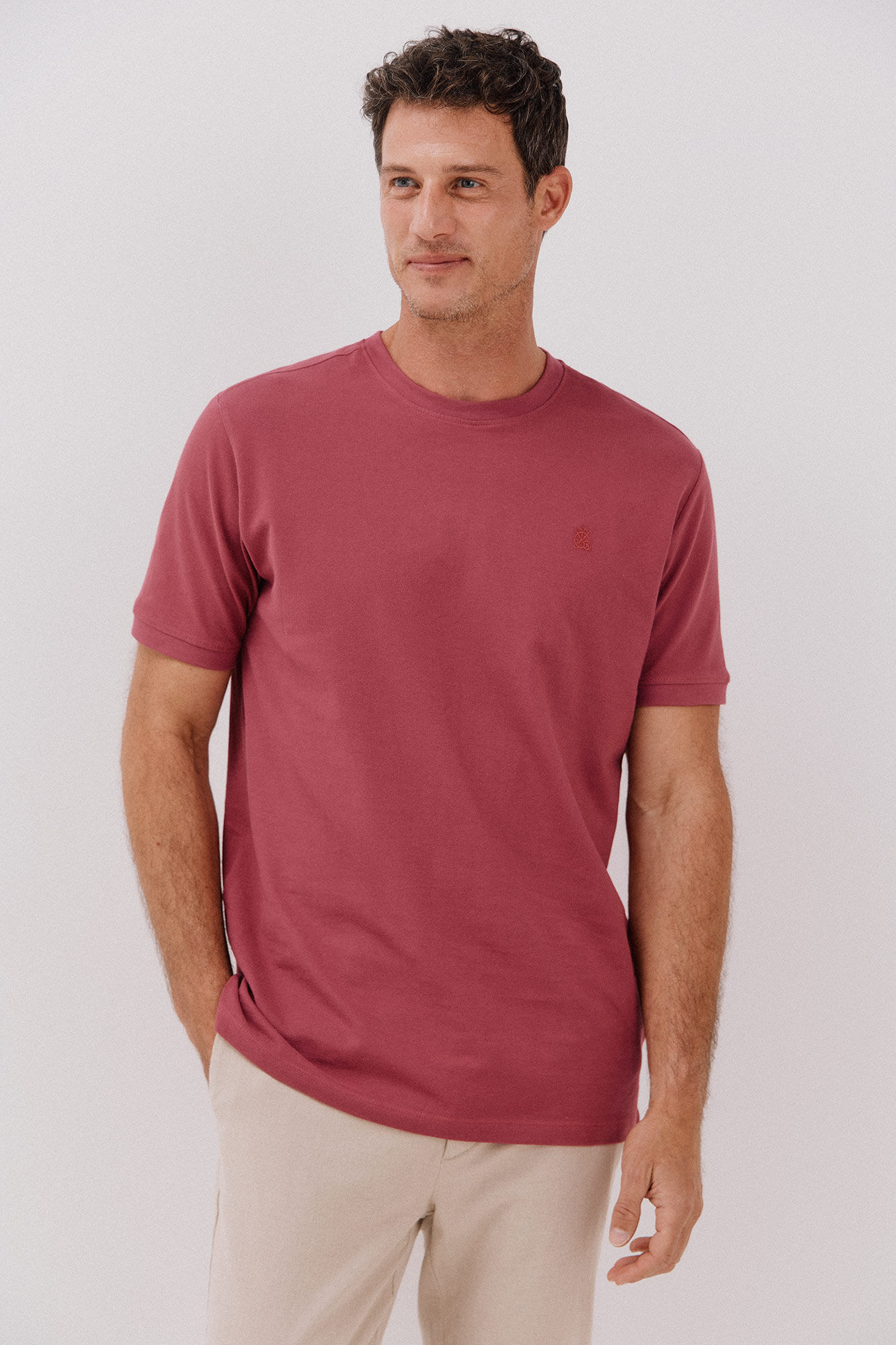 Cortefiel Basic piqu&eacute; T-shirt