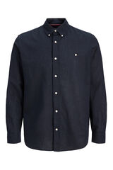 Jack & Jones Camisa manga comprida em tecido plano Azul