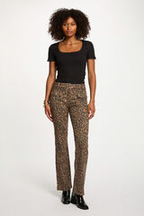 Morgan Calça jeans bootcut de cintura alta Multicolorido