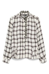 Vero Moda Camisa manga larga cuello Perkins Blanco