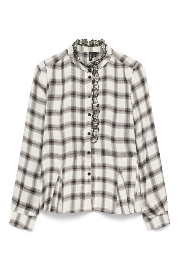 Vero Moda Camisa manga larga cuello Perkins Blanco