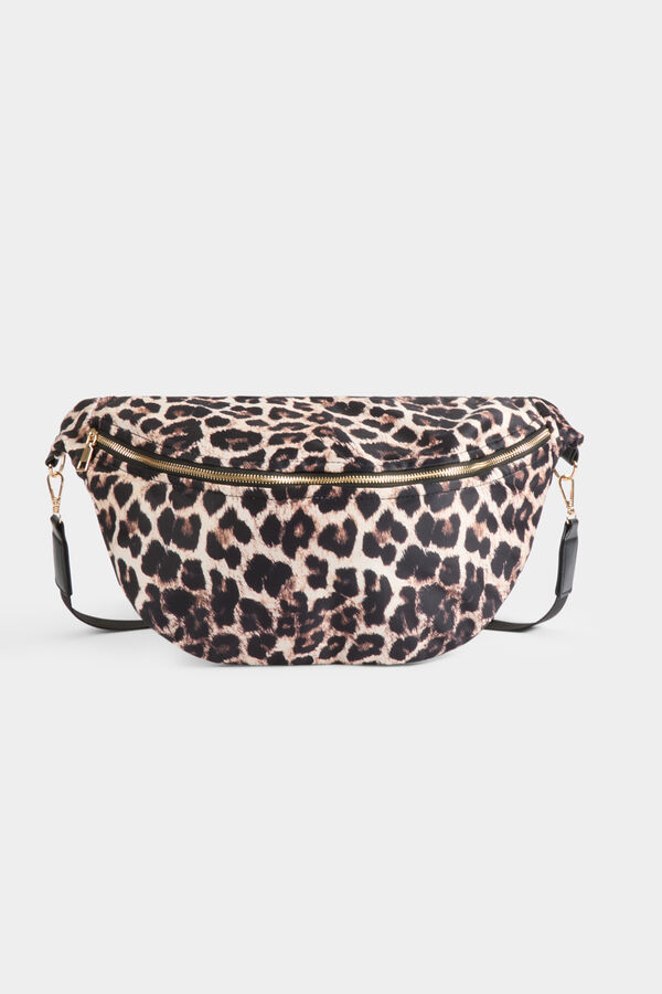 Morgan Bolsa de cintura com estampado de leopardo Multicolorido