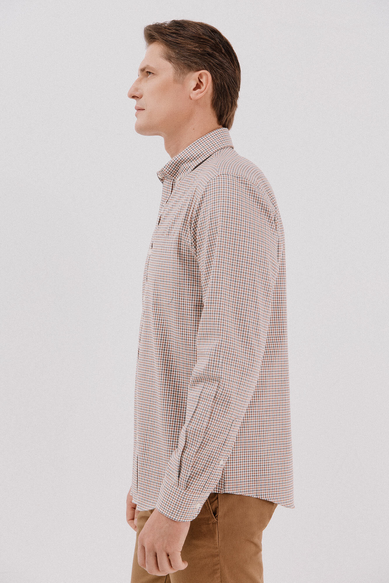 Cortefiel Checked twill shirt