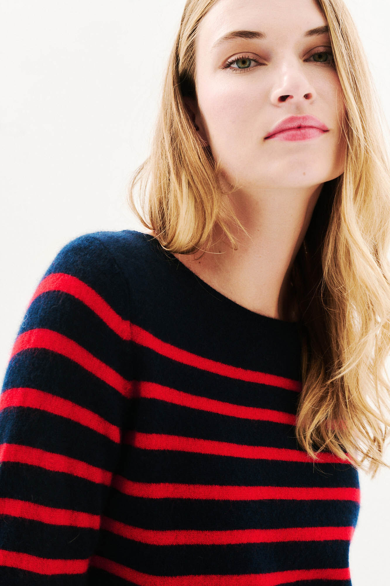 Caroll Jersey rayas 100% cachemira