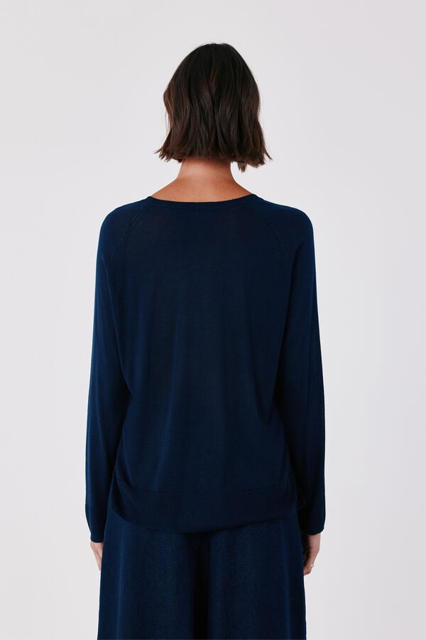 Cortefiel Fine knit jumper Navy
