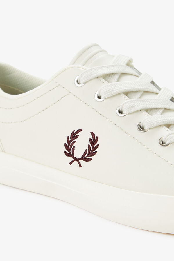 Fred Perry Tênis de couro básico Branco