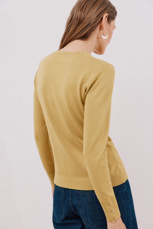 Cortefiel Short-sleeved jumper Green