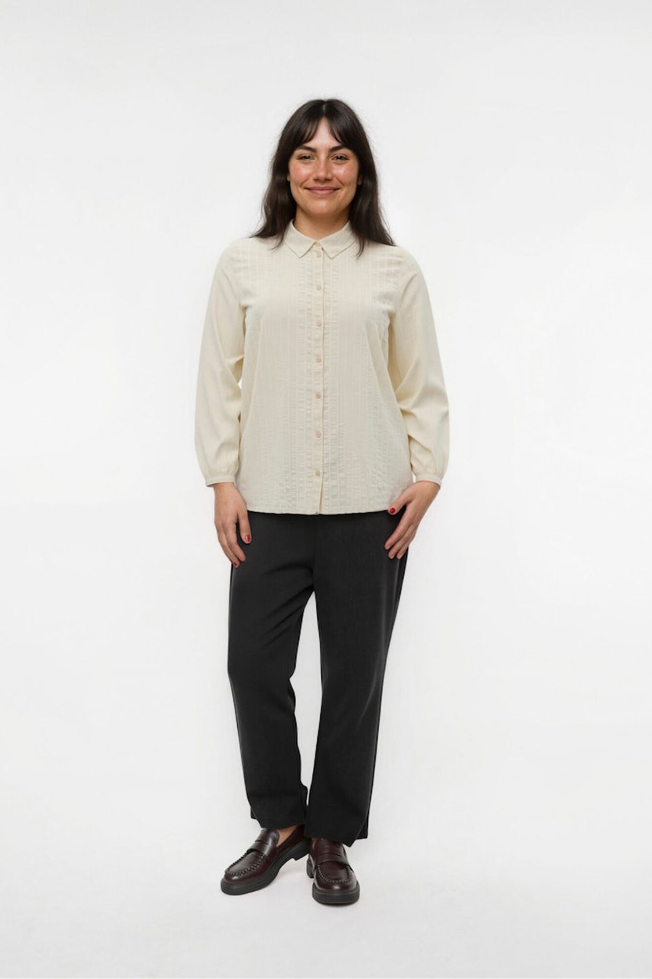 Vero Moda Curve Camisa de manga manga comprida plus size 