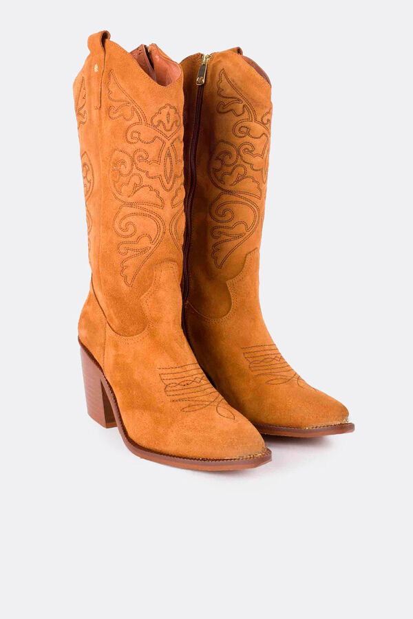 Cuplé Bota cowboy Castanho
