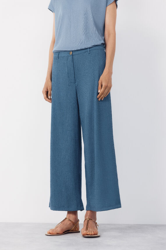 Pantalón fluído textura