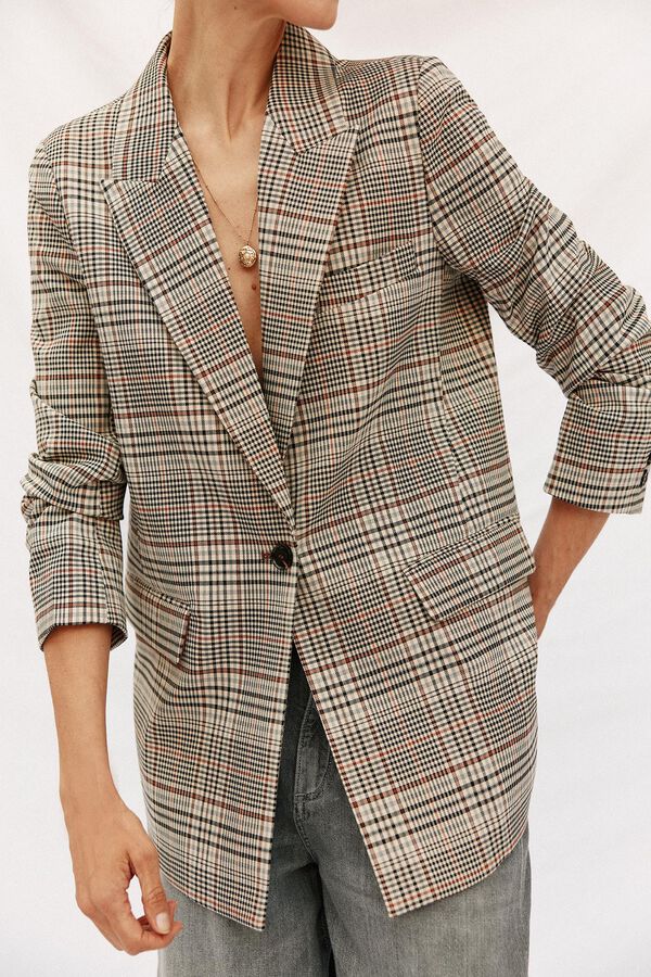 Cortefiel Checked blazer Multicolour