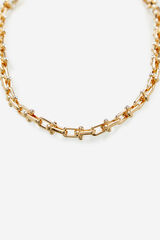 Cortefiel Crystal necklace Gold