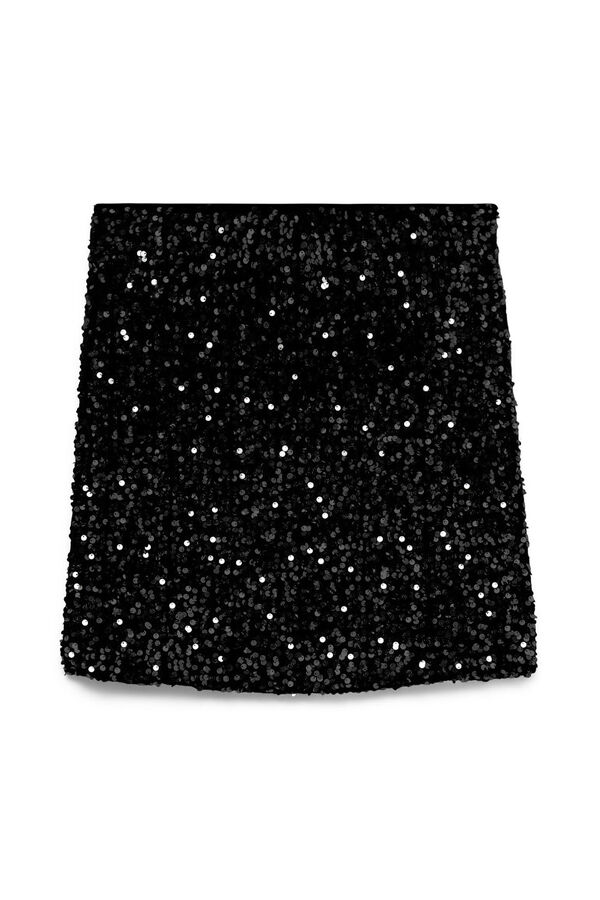 Vero Moda Saia curta de lantejoulas  Cinzento