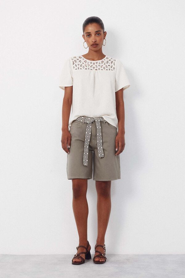 Cortefiel Denim Bermuda shorts Kaki
