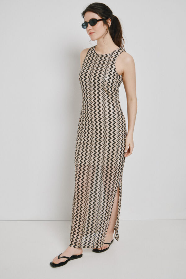 Vero Moda Vestido comprido sem mangas Preto
