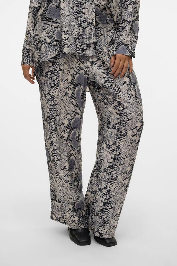 Vero Moda Curve Calças compridas plus size  Cinzento