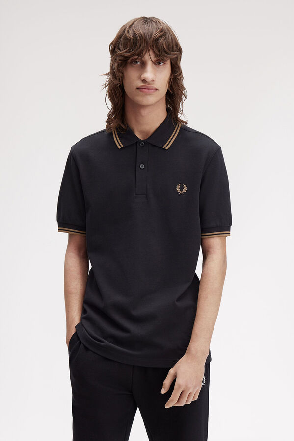 Fred Perry Men's short sleeve piqué polo shirt Black