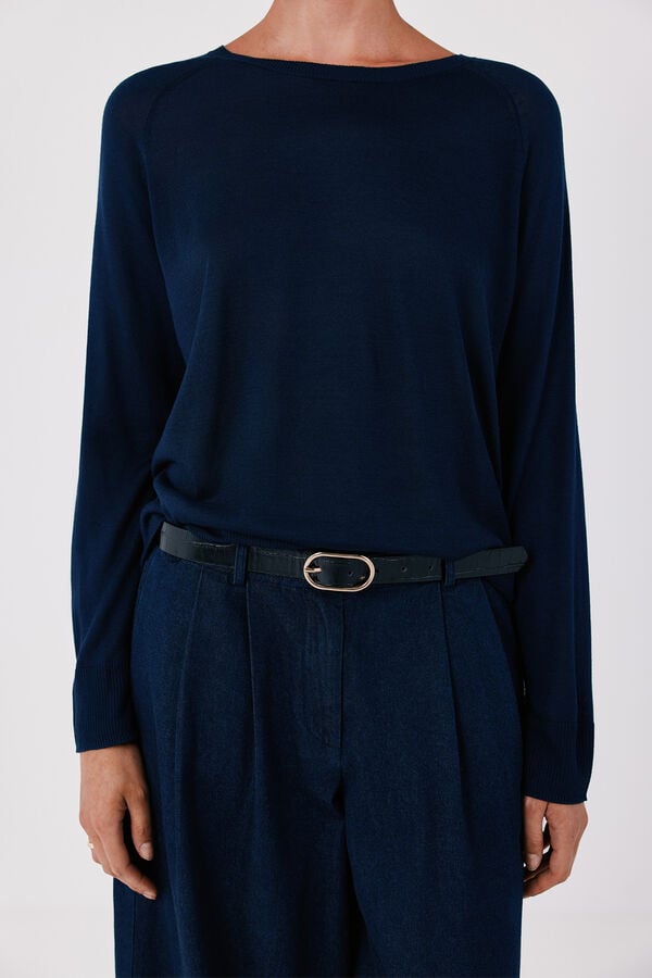 Cortefiel Fine knit jumper Navy