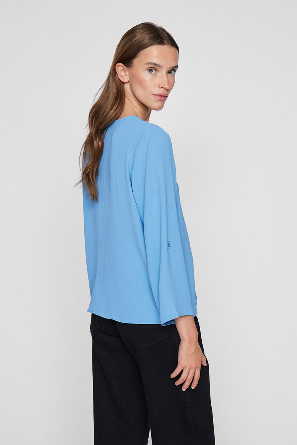 Vila blusa manga 3/4 Azul