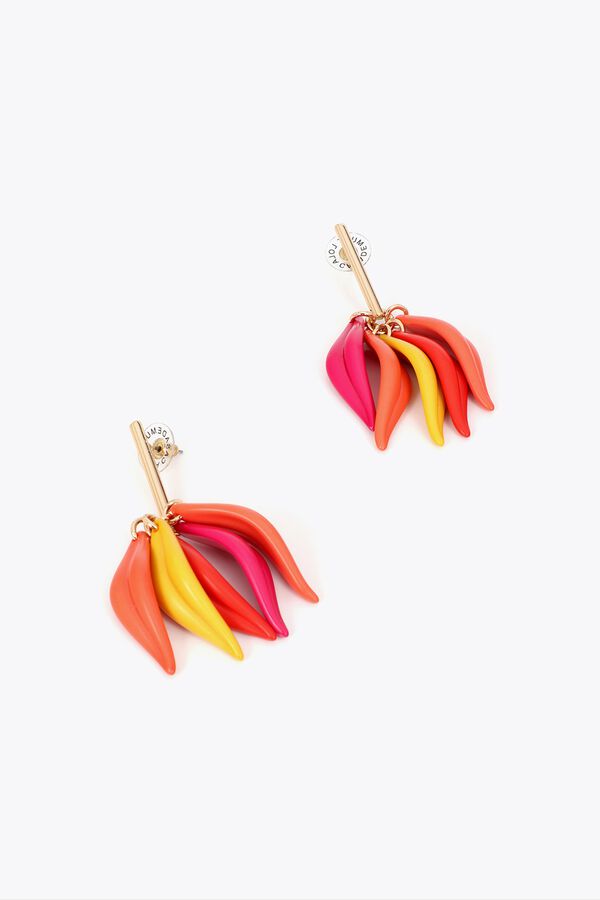Lola Casademunt Pendiente p&eacute;talos Multicolor