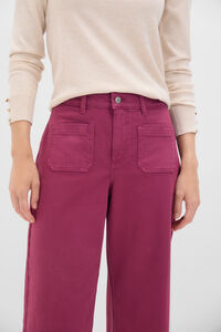 Cortefiel Pantalones Marine Bolsillos Roxo