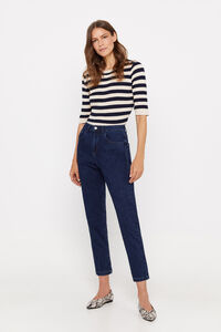 Cortefiel mom fit trousers  Blue