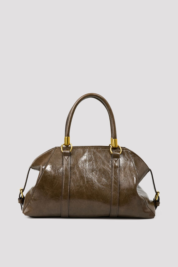 Bolso de mano trapezoidal