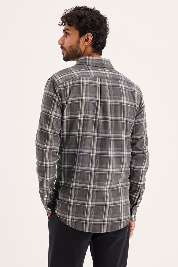 Dockers Camisa slim fit Castanho