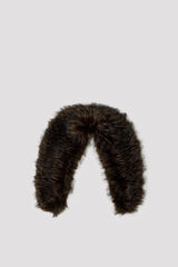 Cortefiel Faux fur neck Dark brown