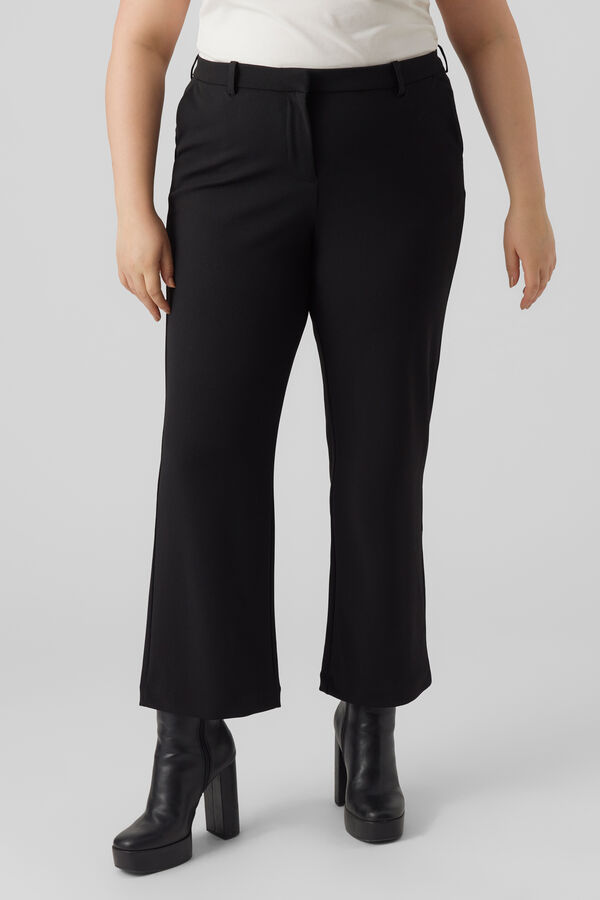 Vero Moda Curve Calça comprida reta curva Preto