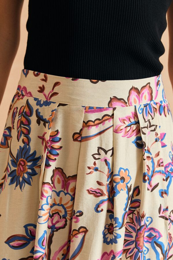 Pol&iacute;n Et Moi Susi long skirt Ivory