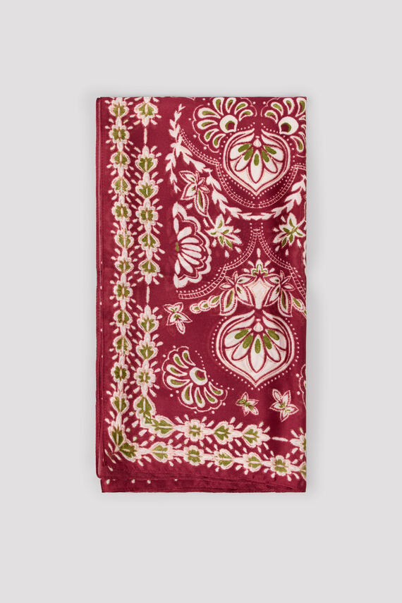 Fular estampado botánico