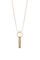Cortefiel Long chain tassel necklace Gold