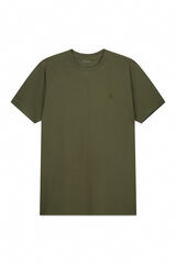 Cortefiel Basic piqué t-shirt Kaki