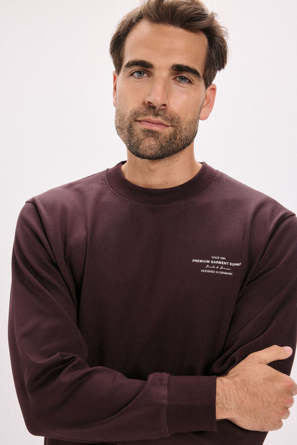 Jack & Jones Sweatshirt básico estampado  Vermelho