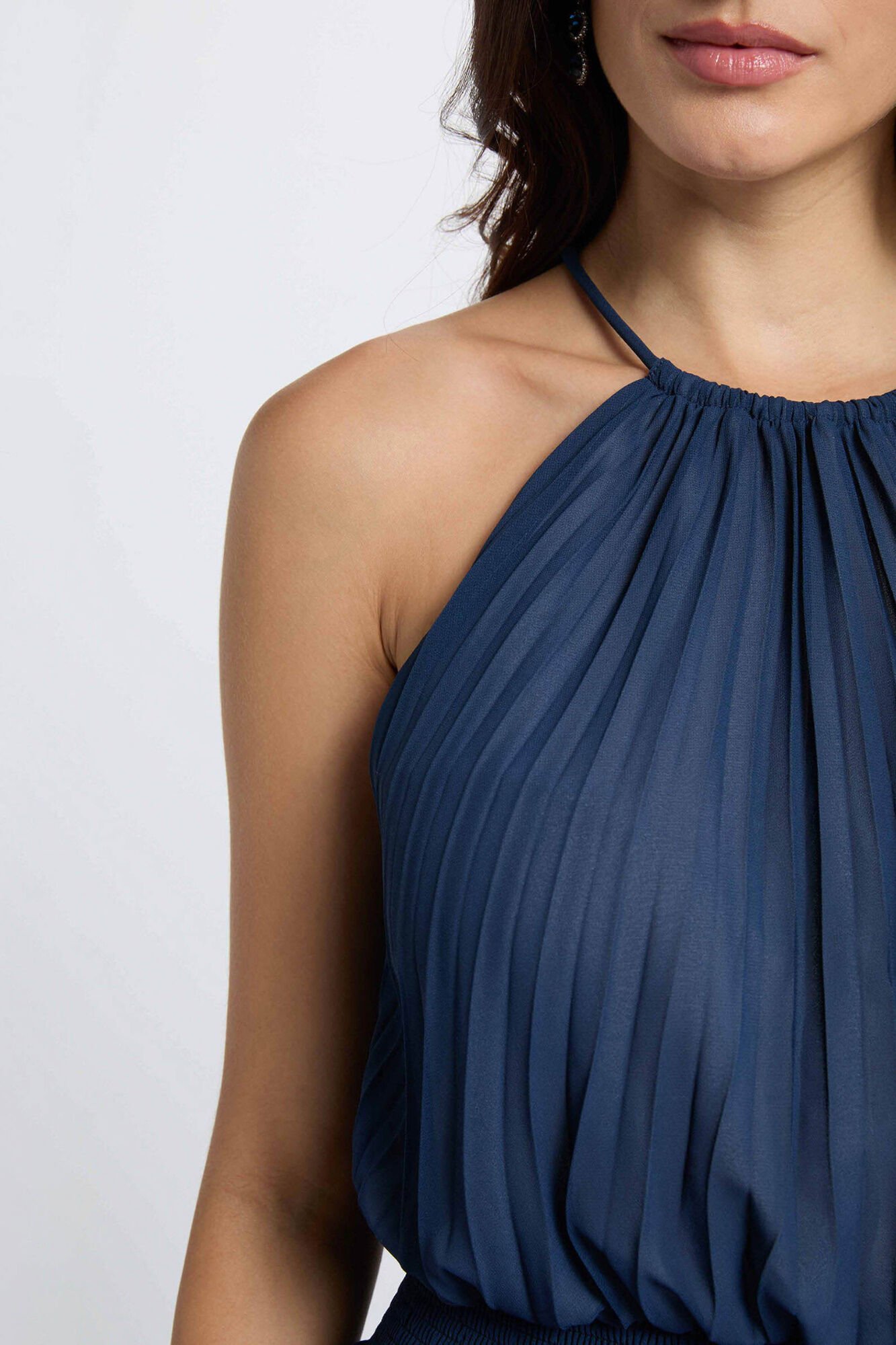 Morgan Vestido largo plisado