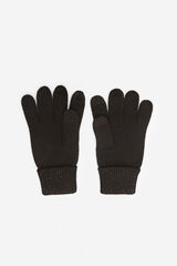 Cortefiel Sparkly knit glove Black