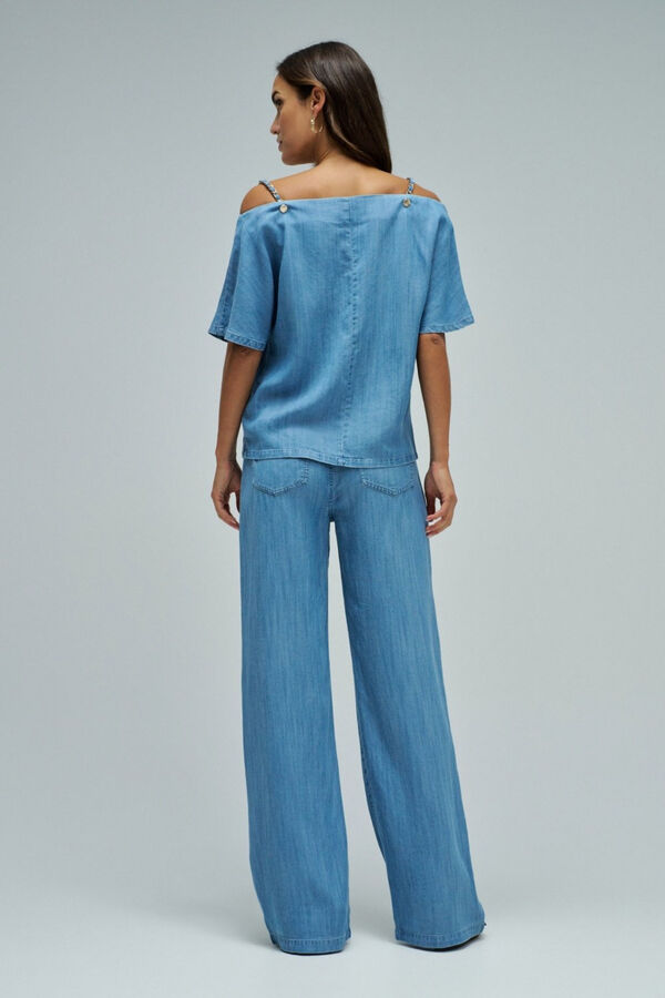 Salsa Jeans Blusa de ganga Azul