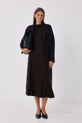 Cortefiel Coat cardigan Dark brown