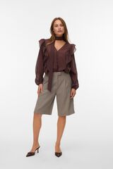 Vero Moda Bermuda de vestir Cinzento