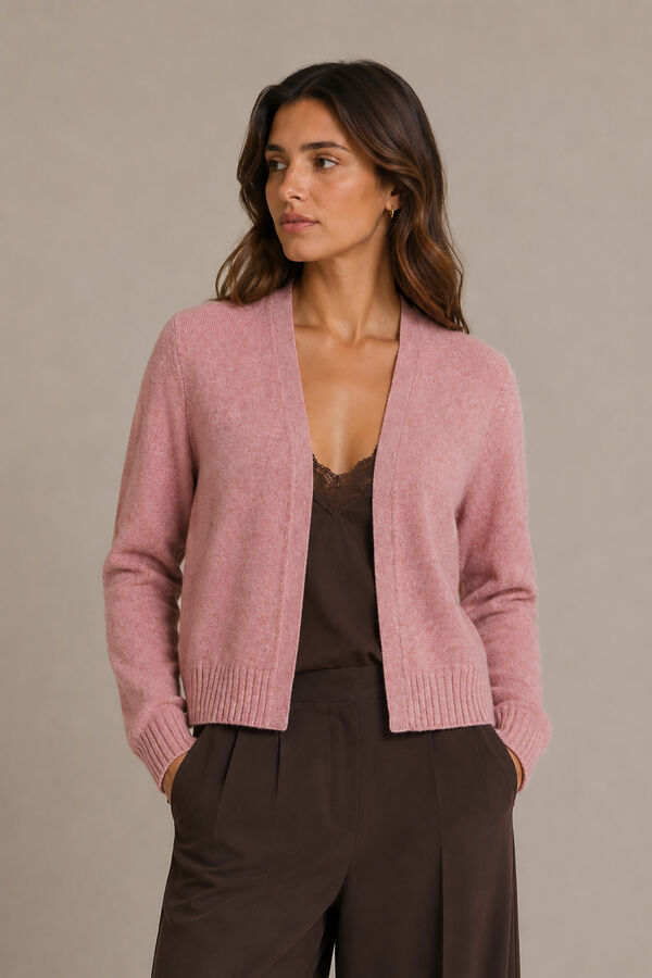 Vila Basic knit cardigan Purple